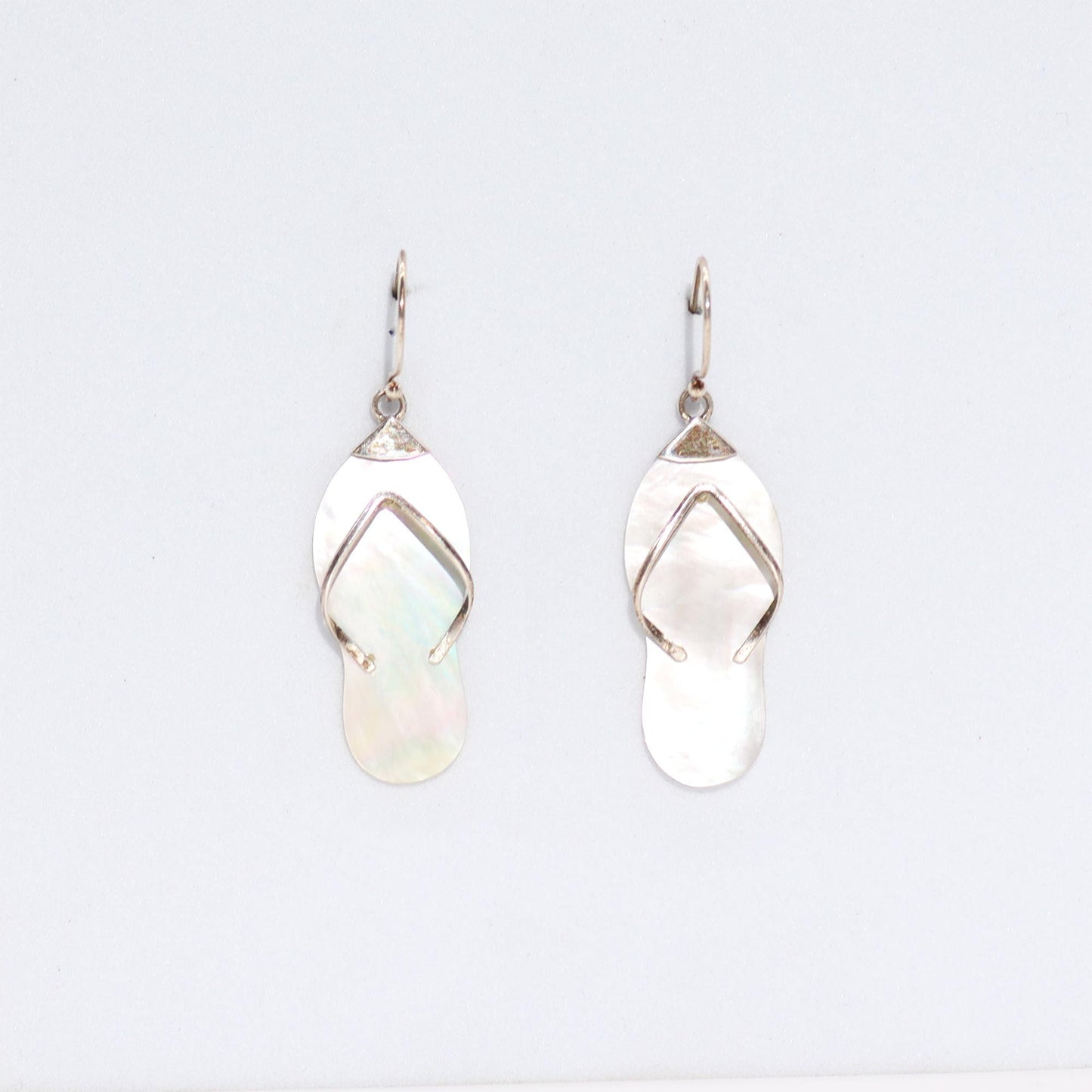 Shell & Silver Earrings - Flip-flops- MOP