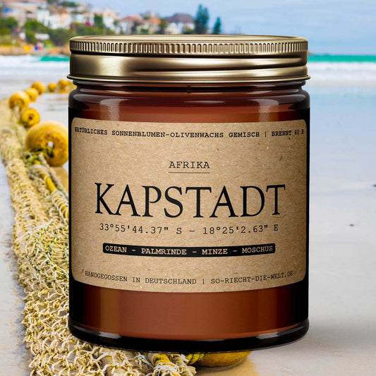 Cape Town Scented Candle – Ocean | Palm Bark | Mint | Musk-0