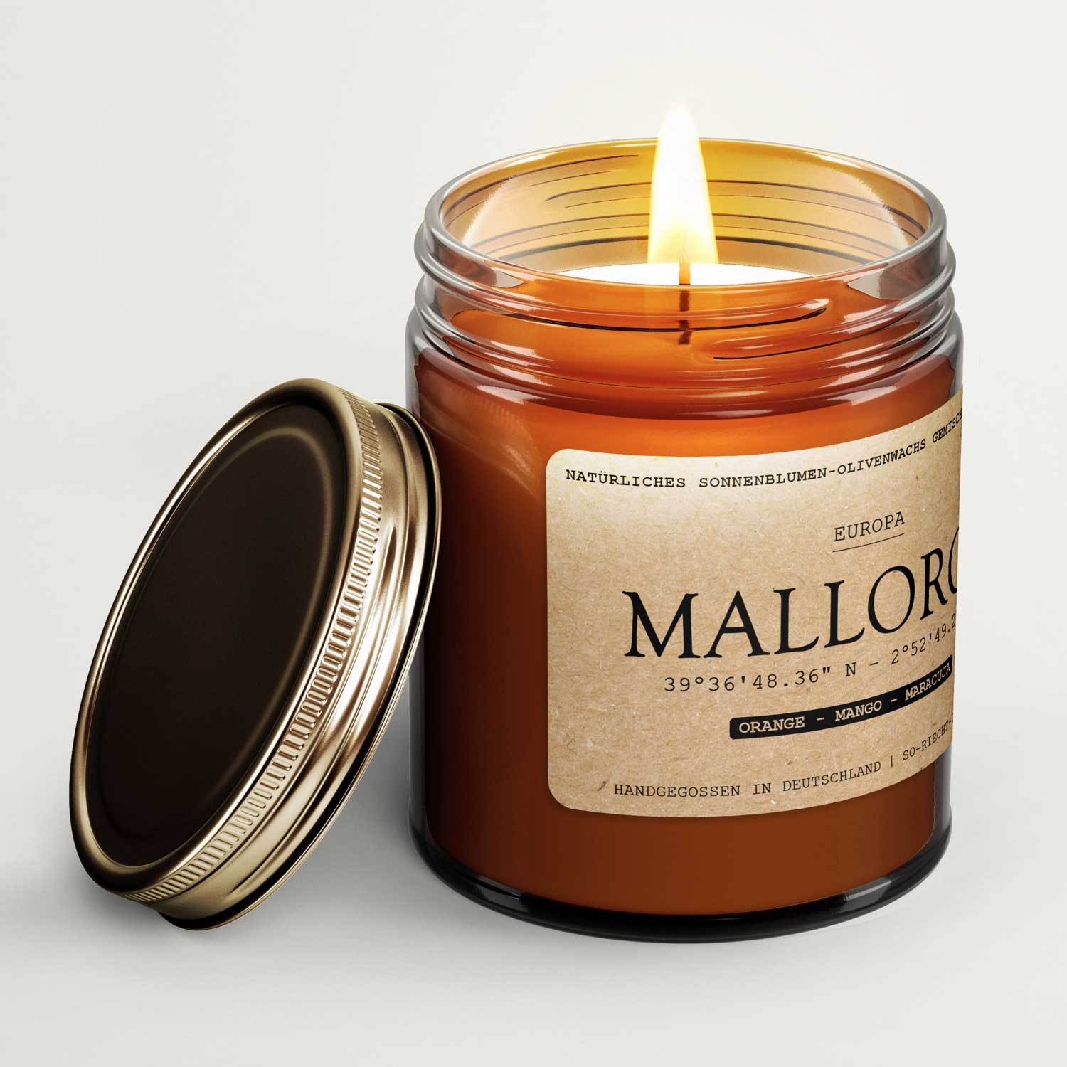 Mallorca Scented Candle – Orange | Mango | Passion Fruit-2