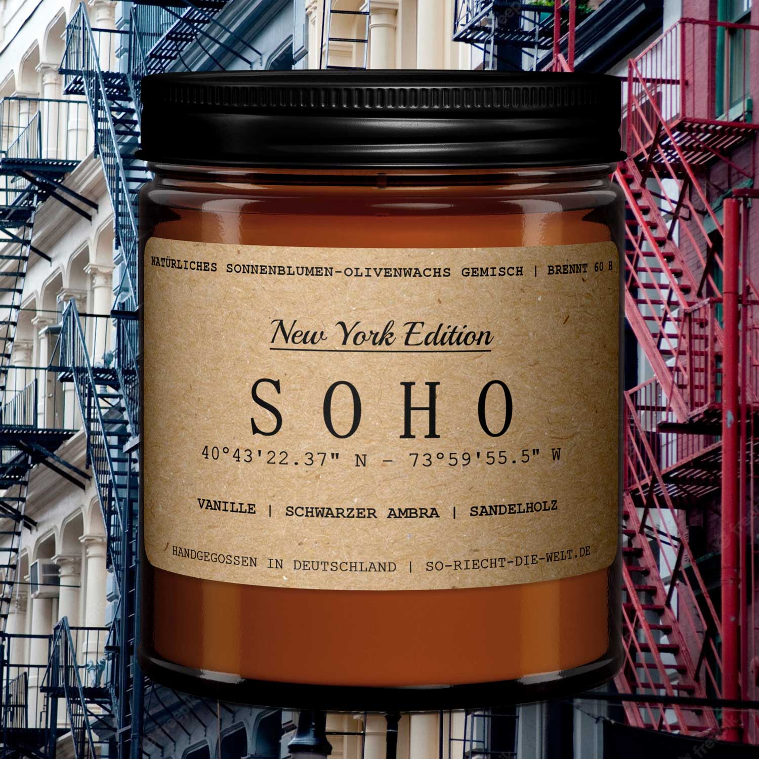 SOHO Candle – New York Edition – Vanilla | Black Amber | Sandalwood-0